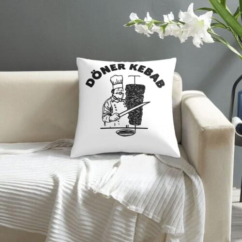 Doner Kebab pillowcase printed cushion cover sofa waist pillow pillow cover