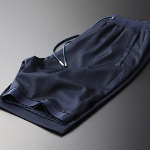 New Tencel Mens Pants Plus Size 4xl Hight Quality Silky Summer Thin Men Short Pants Casual Ventilate Cool Short Trousers Men