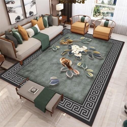 New Chinese Style Living Room Carpet Coffee Table Pad Chinese Style Study Bedroom Bedside Modern Classical Customization