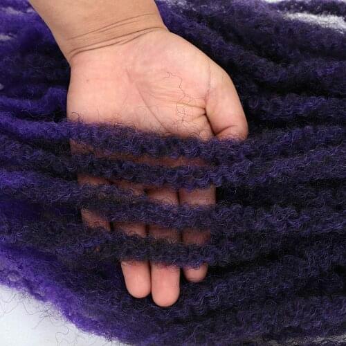 18inch Synthetic Marley Crochet Braids Hair Afro Kinky Braiding Hair Pure/Ombre Color Marley Crochet Braids Hair Extensions