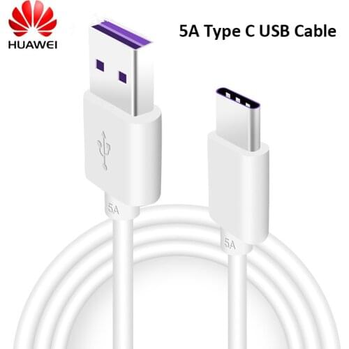 Original Huawei 5A Super Charge Type C USB Cable Quick Charging Line For P20 P30 P40 Pro P10 P9 Plus Mate 10 20 30 Pro Honor V30
