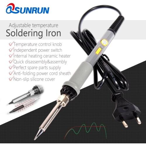 220V 60W 900M Soldering Electric Iron EU/US Plug Adjustable Temperature Soldering Gun Welding Rework Repair Tool