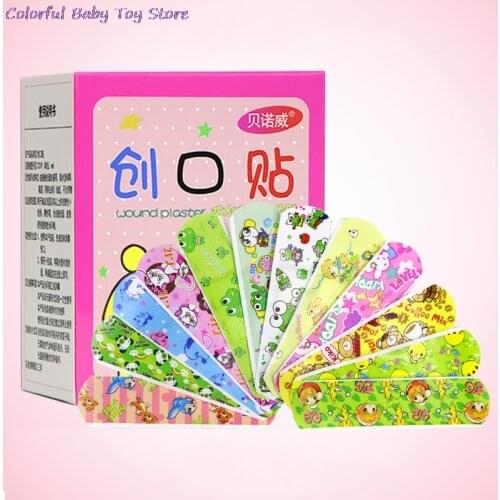 120Pcs Waterproof Breathable Cartoon Band Aid Hemostasis Adhesive Bandages