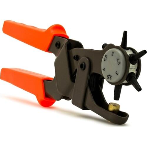 Heavy Duty Rotary Leather Craft Hole Punch for Synthetic Leather Belt Watch Band Tack and multiple other items. Sizes range from