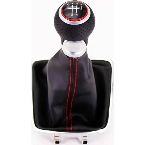 For VW Golf Plus 2005 2006 2007 2008 2009 2010 2011 2012 2013 2014 Car-Styling 5/6 Speed Car Gear Stick Shift Knob Leather Boot