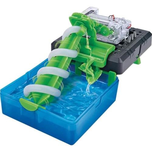 DIY Assembly Water Wheel Model Physics Electric Circuit Experiment Science Learning Educational Toys Gift for Children Kids