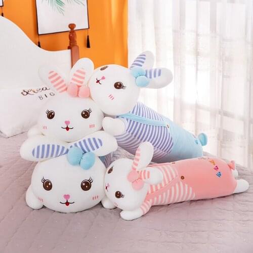 Super Soft Cartoon Cute Toy Rabbit Stuffed Pillow Pink Rabbit Girl Sleeping Throw Pillow Pregnant pillow Boyfriend Pillow