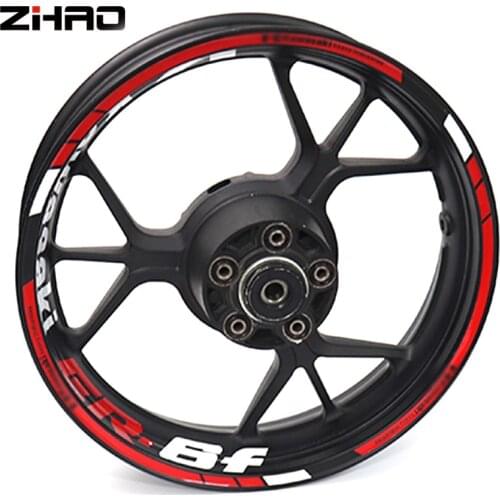 For Kawasaki ER6F ER-6F er-6f Motorcycle Reflective Wheel Rim Stripe Decal Sticker Front Rear Decal Full Set