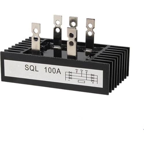 1PCS Bridge Rectifier 5 Terminal Three Phase Diode Module 40A/60A/80A/100A 1600V