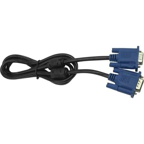 1.5m VGA Video Cable Wide Application Plug Play Computer Monitor TV Male to Male Monitor Connecting Cable