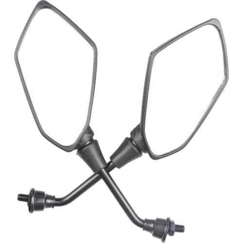 2Pcs/Pair Motorcycle Mirror Scooter E-Bike Rearview Mirrors Electrombile Back Side Convex Mirror 8mm 10mm Carbon Fiber