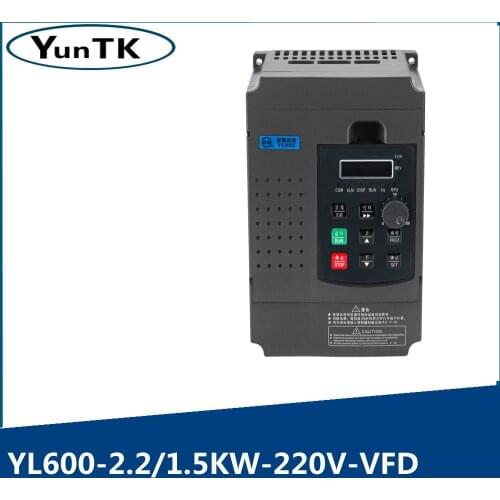 2.2KW/1.5KW 220V VFD Single Phase, 220v Input and 3 Phase 220V Output Frequency Converter ,Adjustable Speed