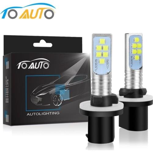 2pcs Car Fog Lamp H27 880 881 LED P13W PSX26W LED Bulbs H27/1 H27/2 1600LM White Car Lights Auto Lamp DC 12V 24V 6000K
