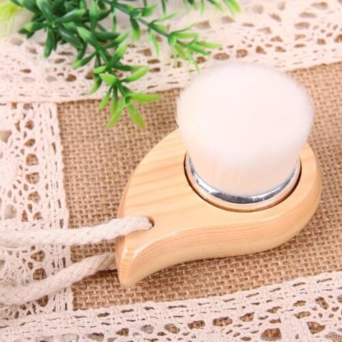 30pcs/lot DIY Multi Comma Original Wood Handle Cosmetic Brush Bamboo Charcoal Cleansing Makeup Appliances Cosmetic Tools HA1943