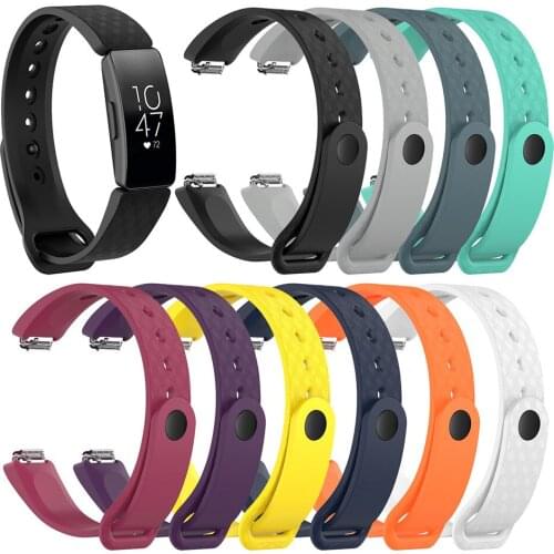 3D Texture Wristband Strap For Fitbit Inspire/Inspire HR Universal Wristband Replacement Bracelet Strap Silicone Unisex