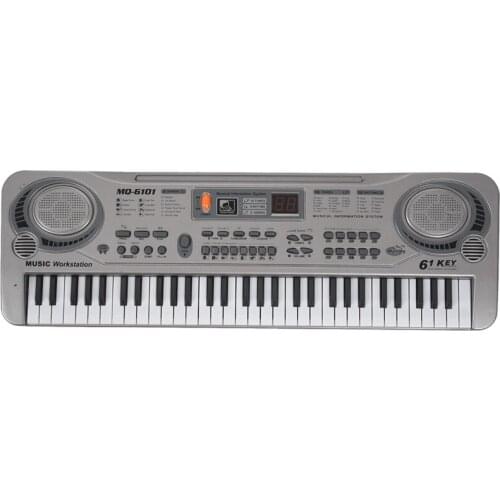 61-Key Keyboard Piano Piano Led Instrument Keyboard 21-Inch Music Education Double-Row Electronic Piano Children Beginner Electr
