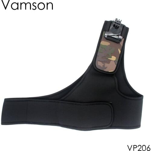 Vamson for Go Pro Accessories New Shoulder Harness Mount For Gopro Hero 6 5 4 3+ 2 1 for mijia for Yi for SJCAM Camera