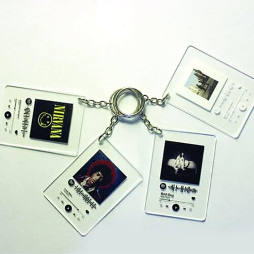 Affordable Keychain Spotify Barcode Reading Design Personalized Gift Personal Şarkınızı give gift