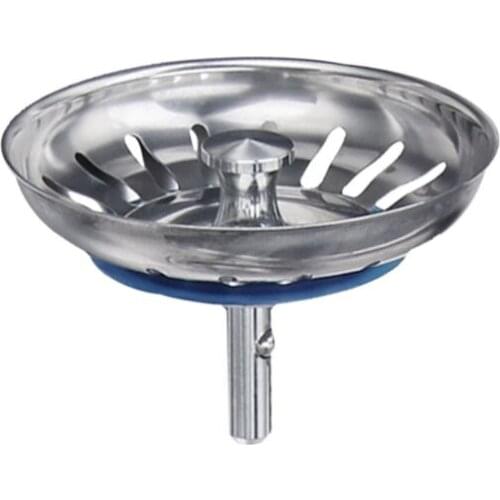 Stainless Steel Sink Filter Kitchen Drains Sewer Waste Plug Bathroom Hair Catcher Colanders Strainer Basin Accessories