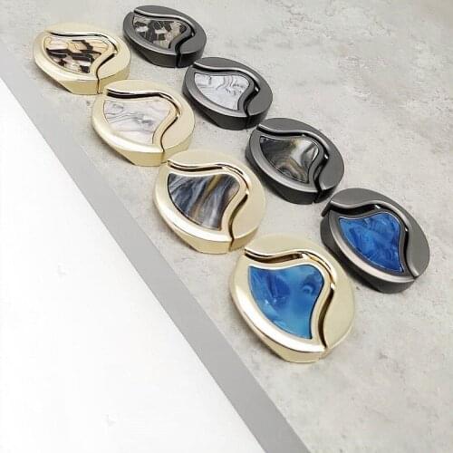 Creative Simple Light Luxury Shell Handles Zinc Alloy Drawer Knobs Cupboard Wardrobe Shoe Cabinet Door Handles Hardware