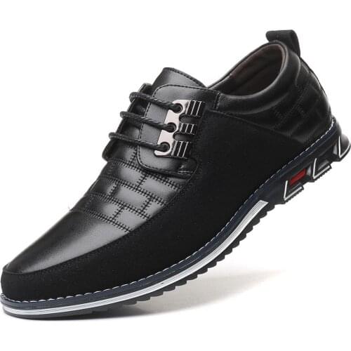 2019 New Big Size 38-48 Oxfords Leather Men Shoes Fashion Casual Slip On Formal Business Wedding Dress Shoes Men Drop Shipping