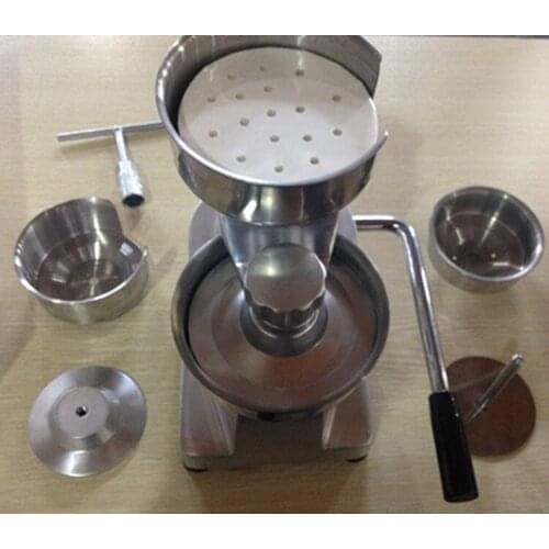 Stainless steel double bowl Manual hamburger machine, molding machines, pressure barbecue pie, steak machine press cake machine