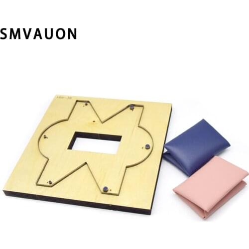 SMVAUON New Leather Die Cutter DIY Coin Purse Credit Card Holder Wallet Steel Punch Cutting Mold Wood Dies For Leather Crafts