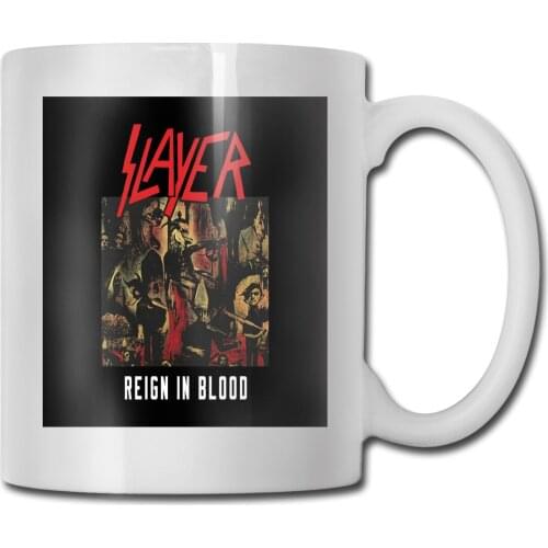 Official Slayer Reign In Blood Black Classic Rock Metal Band Unisex Personalized Designs Interesting Mug Cup