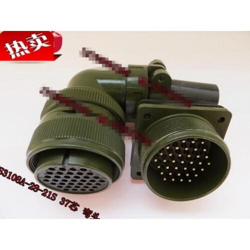 Original new 100% 5015 MS3108A28-21S MS3102A28-21P 37 core American Standard aviation plug bent waterproof connector