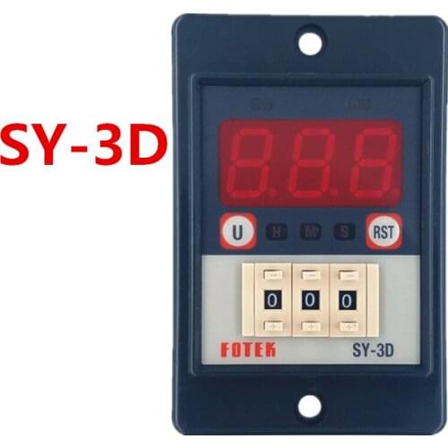 SY-3D Yangming FOTEK timer SY-2D digital display power delay time relay 24V220 fixed/chronograph