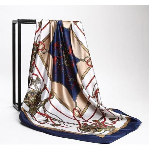 90*90cm Mulberry Silk Fabric silk fabric printed For Soft Scarf Dress Sewing materials