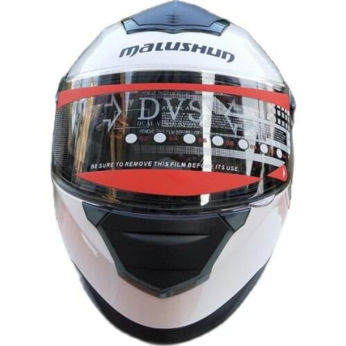 Full Face Helmets Winter Warm Racing Motorcycle White helmet High Quality Double Visor Comfortable Motorbike capacete Casco