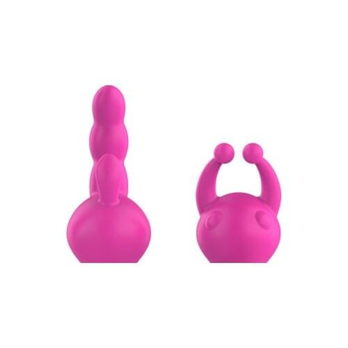 Charging Usb Double-headed Av Silicone Vibrator Female Masturbation Vibrating Massage Stick Adult Supplies Foreign Trade Explosi