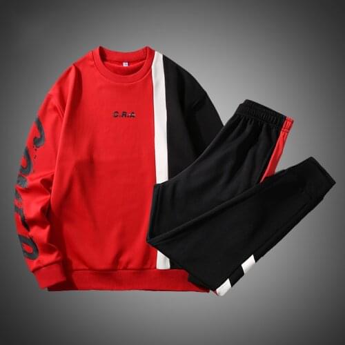Spring 2021 Hoodie Sweatshirt Mens Hip Hop Punk Pullover Streetwear Set Men Autumn Casual Fashion Clothes Asian Size Tracksuits