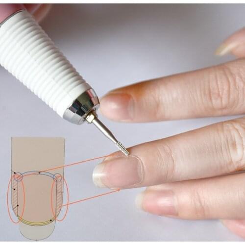 Super 1PC Cuticle Clean Nozzle Bit Nail Drill Bit Milling Cutter For Nail Art Electric Nail Drill Manicure Machine nail tools