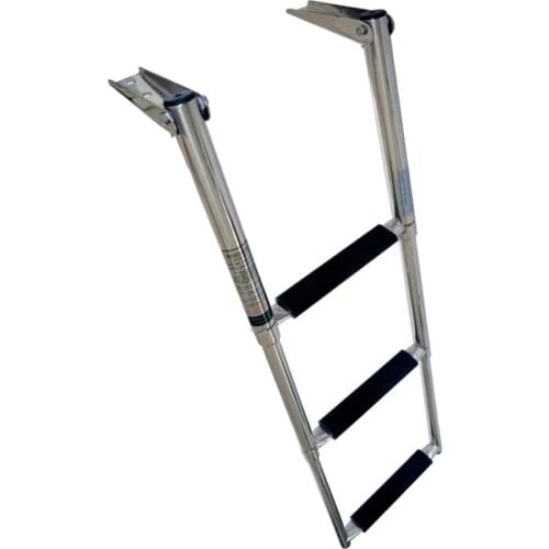3-Step 304 Stainless Steel Telescoping Boat Ladder for Yacht/Swimming Pool