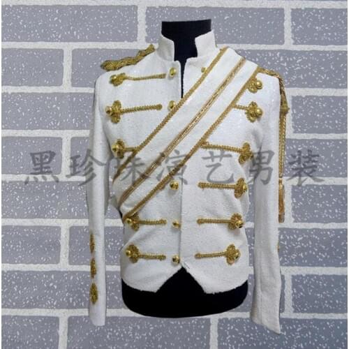 Slim men suits designs masculino homme fashion stage costumes for singers men sequin blazer dance clothes jacket style dress