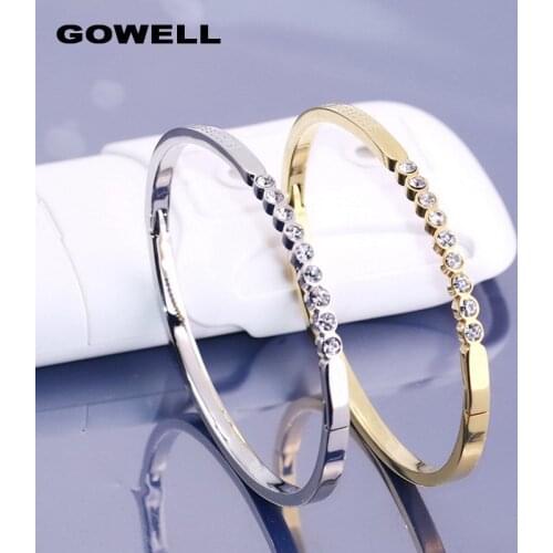 2021 New Design Titanium Cuff Bangles For Women Fashion Jewelry Letter Words bague Bohemian Stylish Classic