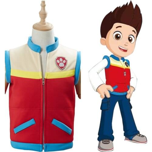 Captain Ryder Cosplay Costume Kids Children Vest Waistcoat For Little Boy