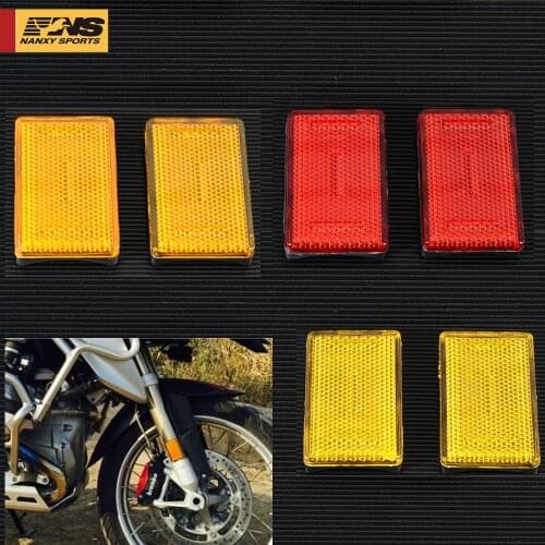 1pair Motorcycle 3colors Front Fork Leg Reflector For BMW K1200RS K1200 GTR1200RT R1200GS R1200R New