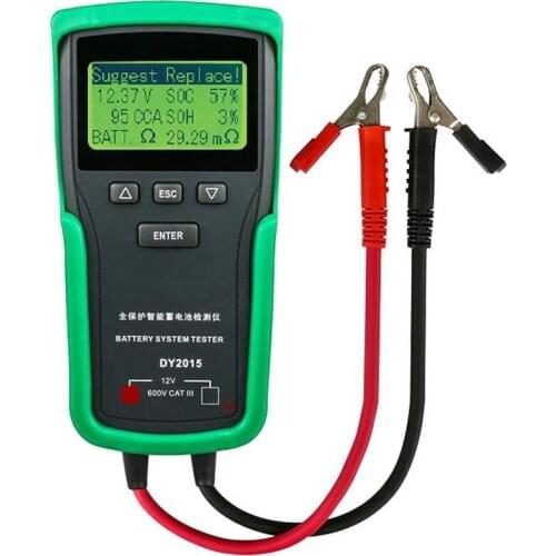 12V Car Battery System Tester Digital Car Battery Tester Capacity Maximum Electronic Load Test Digital Diagnostic Tool