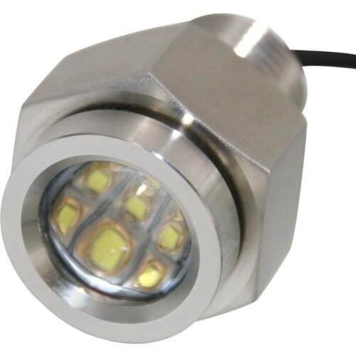 DC12-15V 27W 1/2" NPT LED Drain Plug Boat White Red Blue Green RGB Marine Yacht Light Threaded Drop Shipping DH-DP27