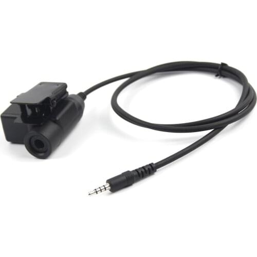 3.5MM AUX Tactical Headset PTT Hunting Military Airsoft Headset Adapter U94 PTT for Mobile Phone Cellphone