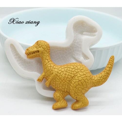 3D Dinosaur Silicone Mold Candy Chocolate Fondant Molds Baby Birthday Cake Decorating Tools DIY Cookie Baking Mould M2071
