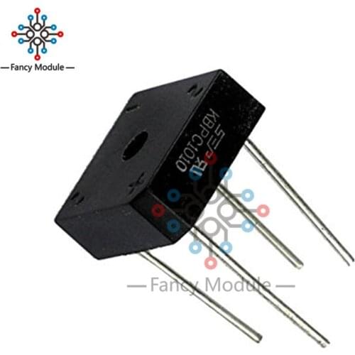 5Pcs Bridge Rectifier KBPC1010 KBPC-1010 10A 1000V NEW