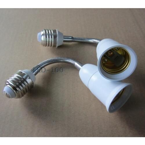 E27 to e27 adapter High quality PC material fireproof material socket adapter Lengthen E27 lamp holder E27 270MM 370MM 470MM