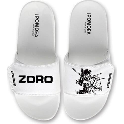 Unisex Anime Flip Flop One Piece/Luffy Slippers Cosplay Summer Soft Rubber Beach Water Sandals for Students Boys Girls