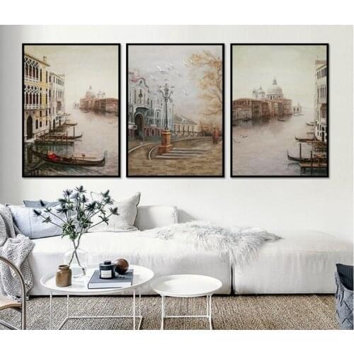 Diy diamond embroidery mosaic Water City Landscape diamond painting full square/round drill sale 3pcs/set Mosaic