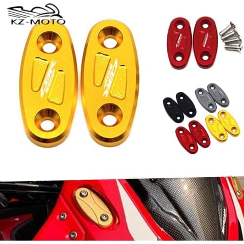 For HONDA CBR650F CBR650 F cbr650f With LOGO Mirror Hole Cover Motorcycle Windscreen Driven Mirror Eliminators Cap Accessories