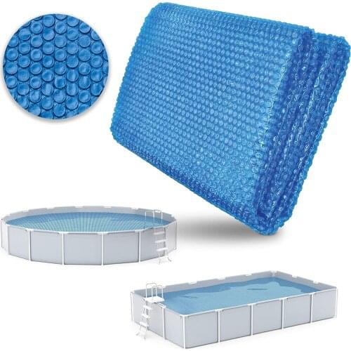 Pool Cover Swimming Pool Heat Preservation Cover Outdoor Bubble Blanket Heat Insulation Dustproof Pool Cover Rectangle or Round